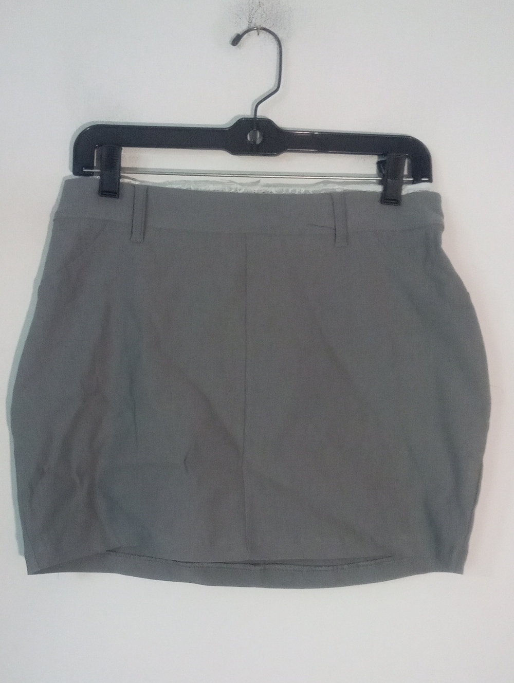 * Wild Fable Classic Gray Women's Mini Skirt NWT Lace Trim